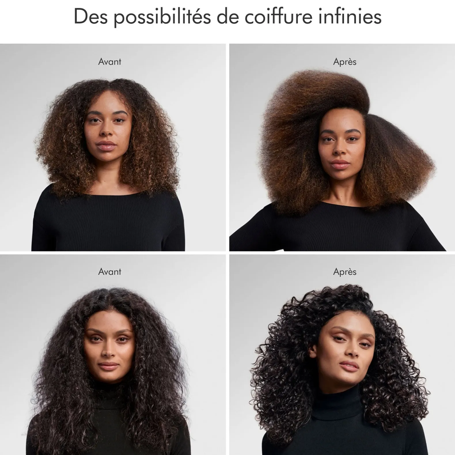 Airwrap i.d. cheveux bouclés frisés