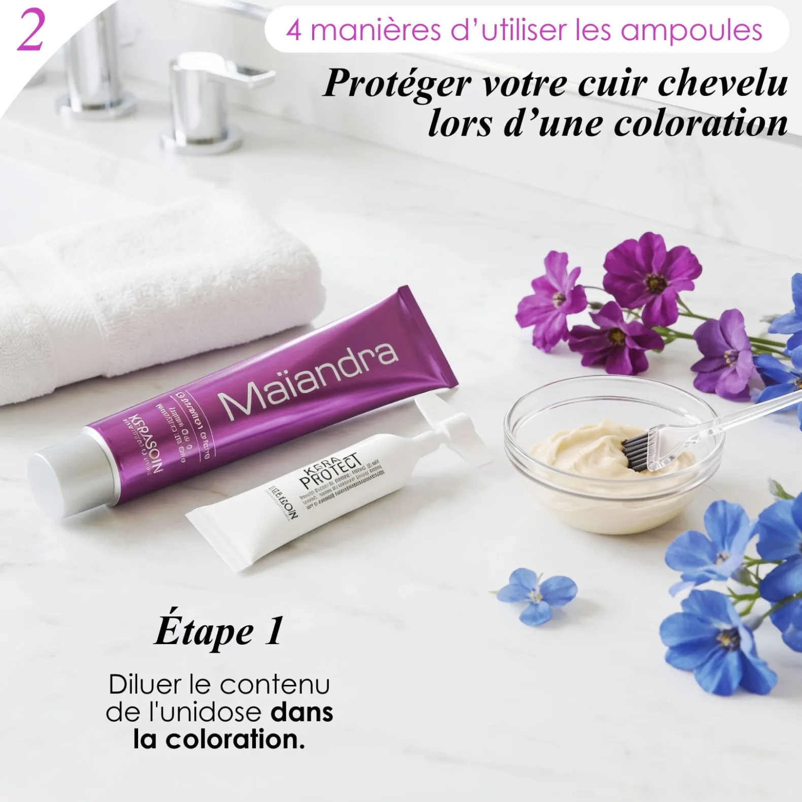 Ampoule de protection des cheveux Keraprotect 10 unidoses 10ml