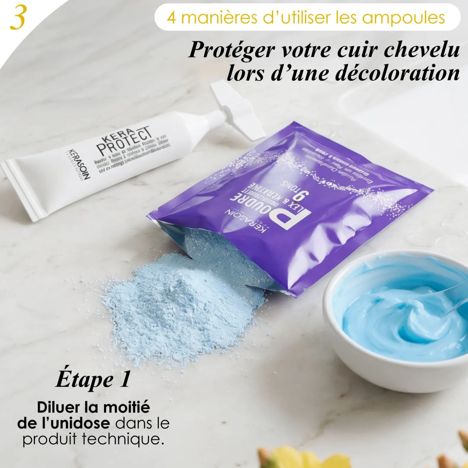 Ampoule de protection des cheveux Keraprotect 5 unidoses 10ml