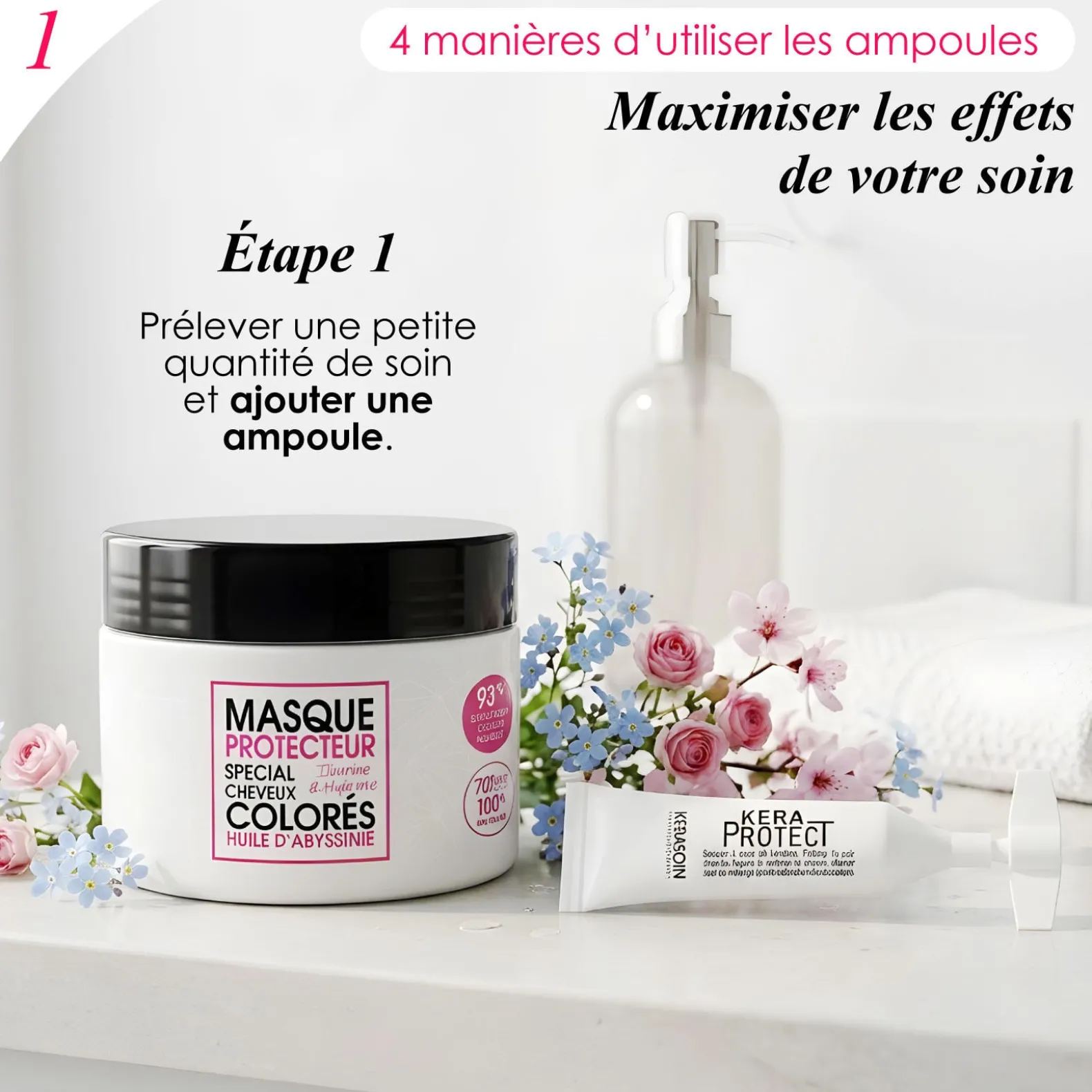 Ampoule de protection des cheveux Keraprotect 5 unidoses 10ml