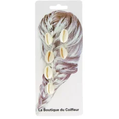 Anneaux métal pour tresses coquillage