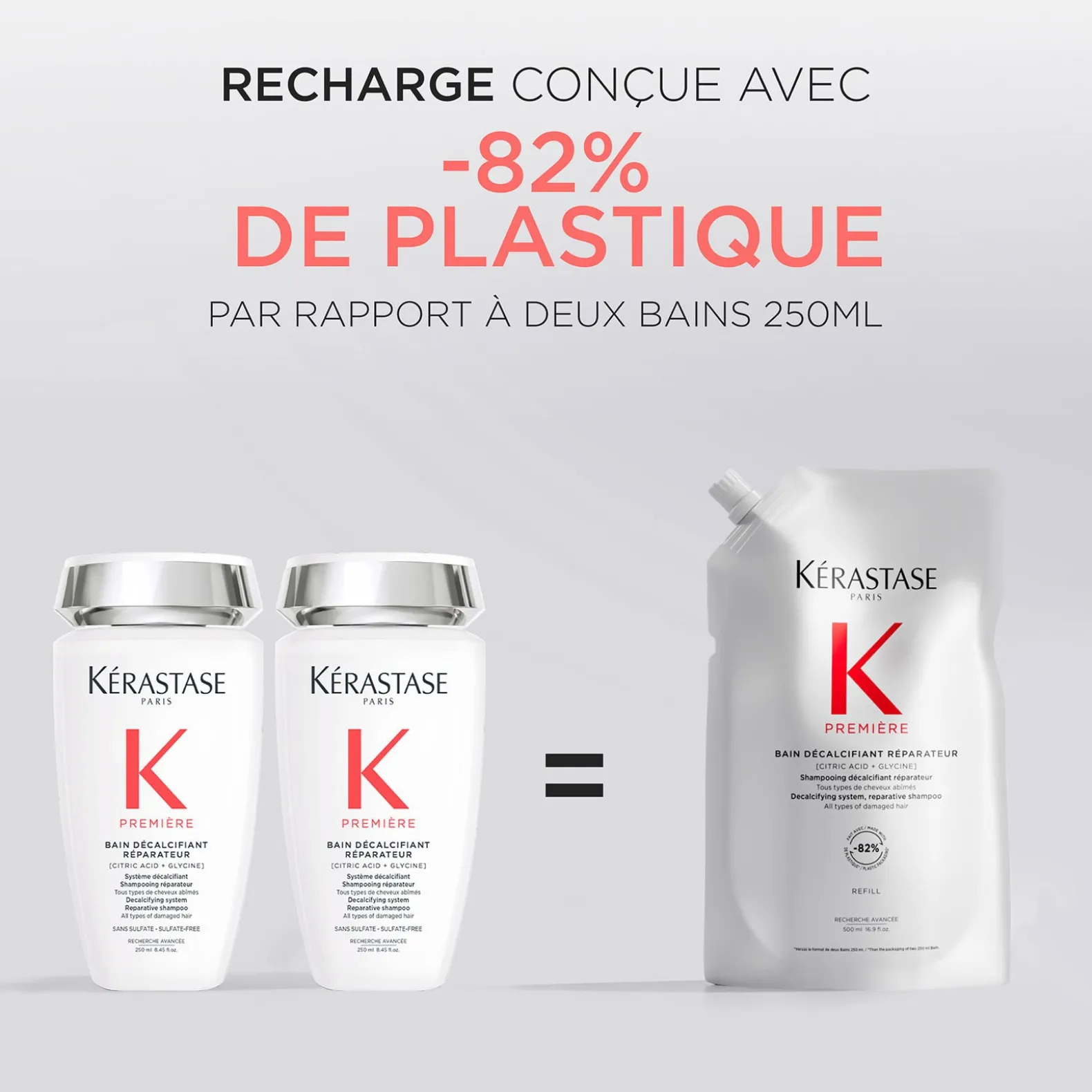 Bain décalcifiant réparateur Première recharge 500ml