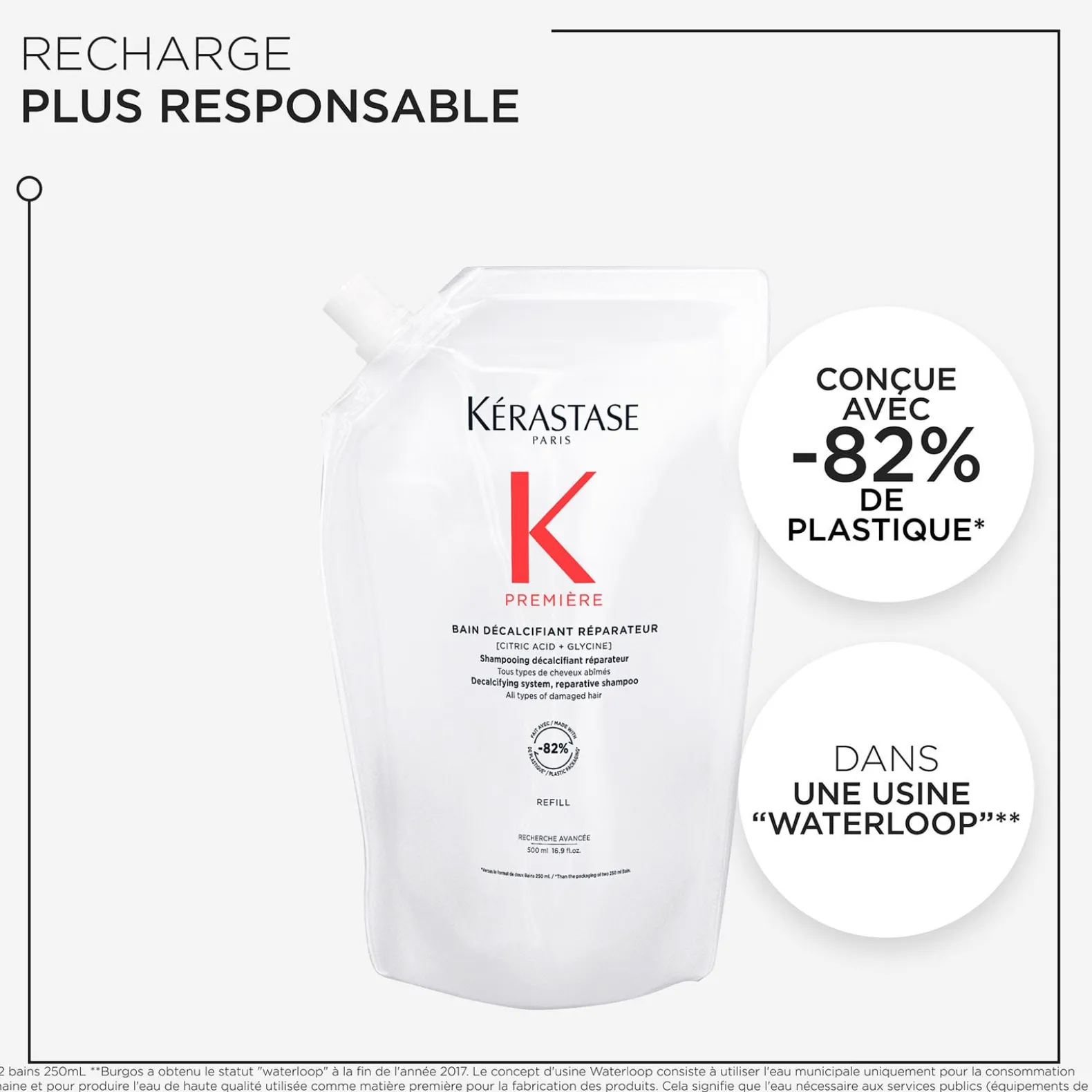 Bain décalcifiant réparateur Première recharge 500ml