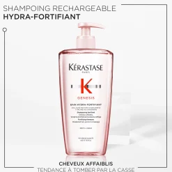 Bain hydra-fortifiant Genesis 500 ml rechargeable