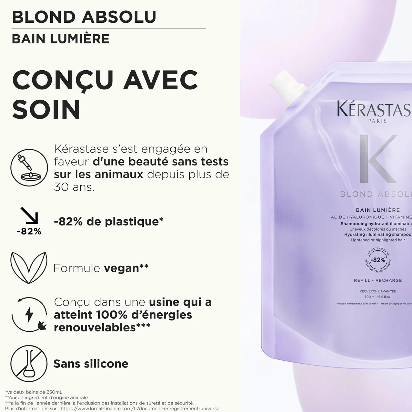 Bain Lumière Blond Absolu recharge 500ml
