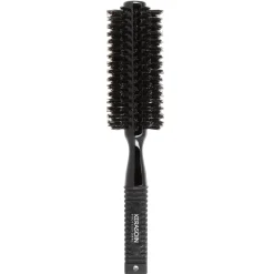 Brosse à brushing noire en poils de sanglier 43mm