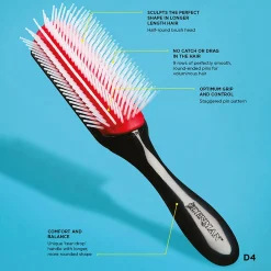 Brosse démêlante D4 rose