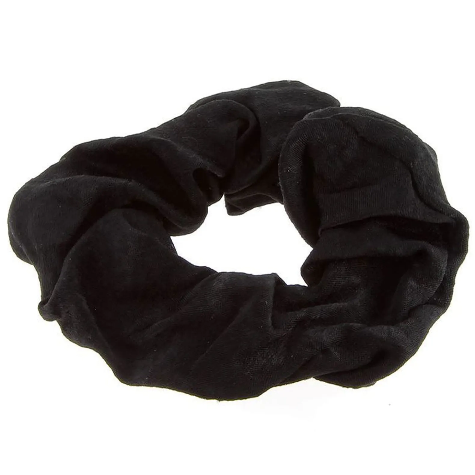 Chouchou en coton satiné noir