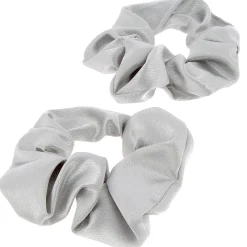 Chouchous satinés x 2 argent