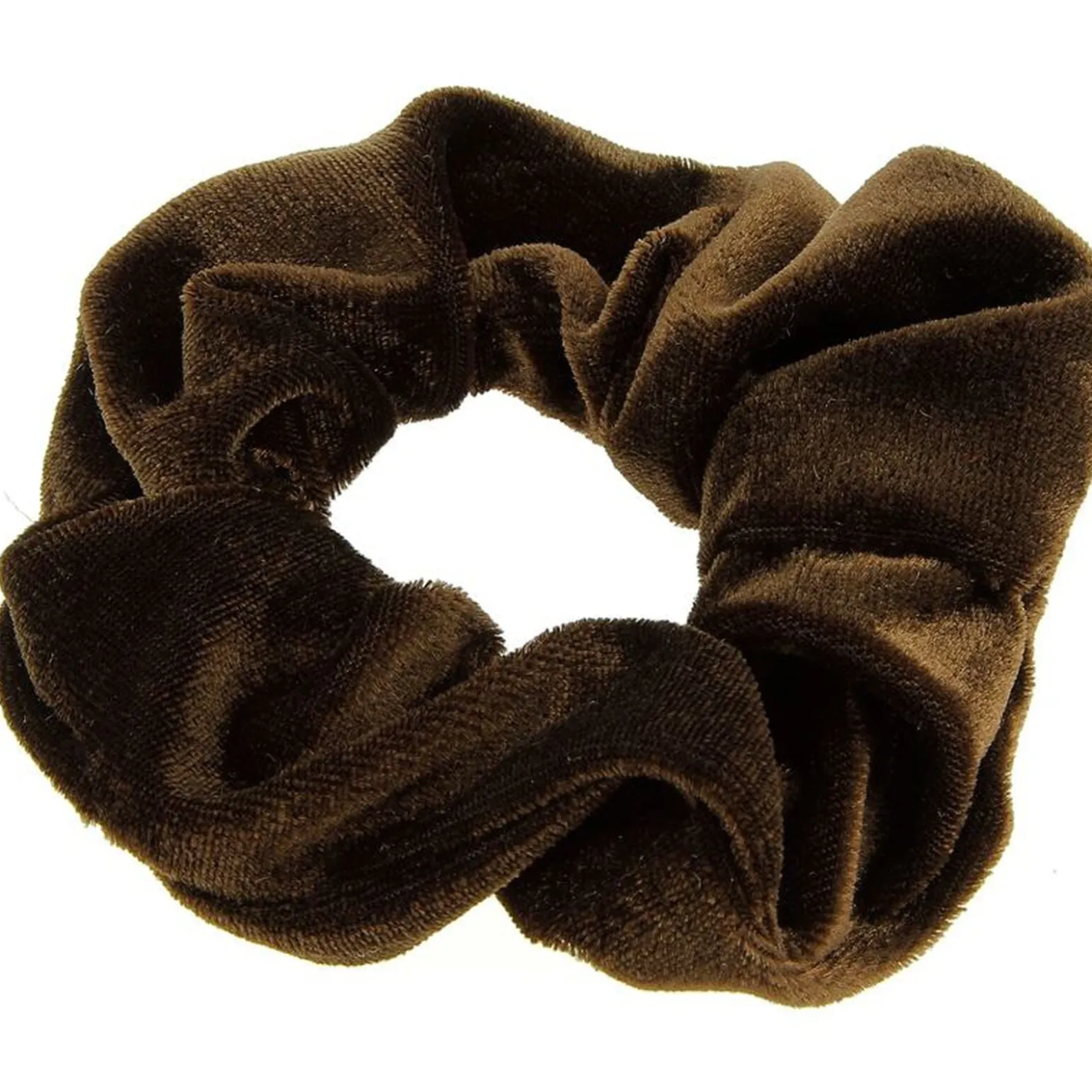 Chouchou velours marron