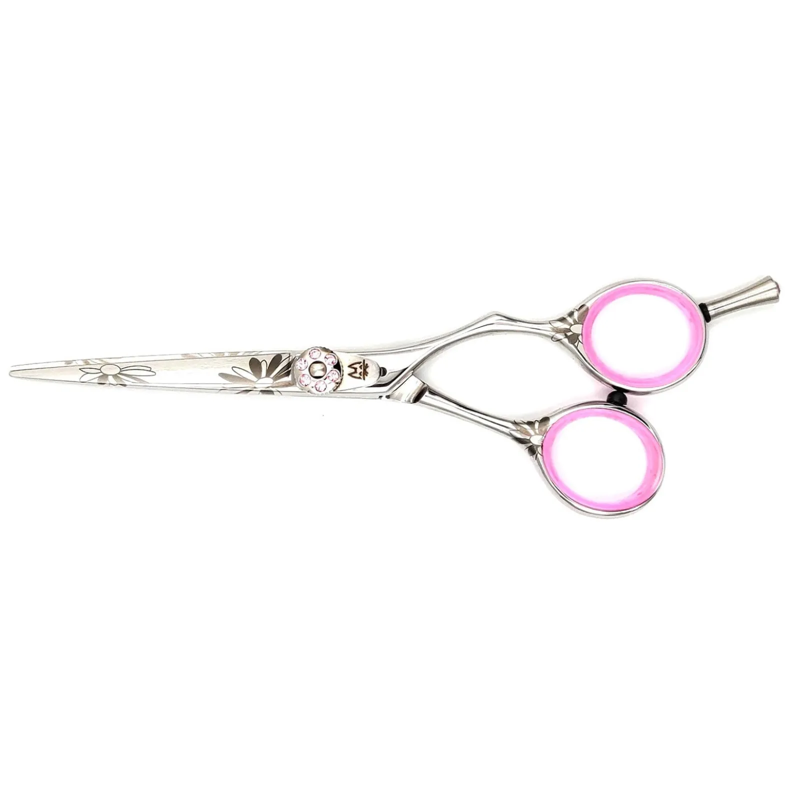 Ciseaux de coupe fleur diamant rose 5.5