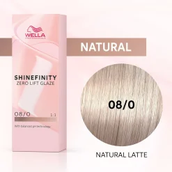Coloration gloss Shinefinity 08/0 natural latte