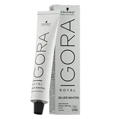 Coloration pour cheveux blancs et gris Igora Royal Silver White argent