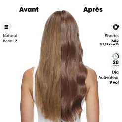 Coloration ton sur ton Dia Color 8.1 blond clair cendré