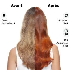 Coloration ton sur ton Dia Color 6.23 blond foncé irisé doré