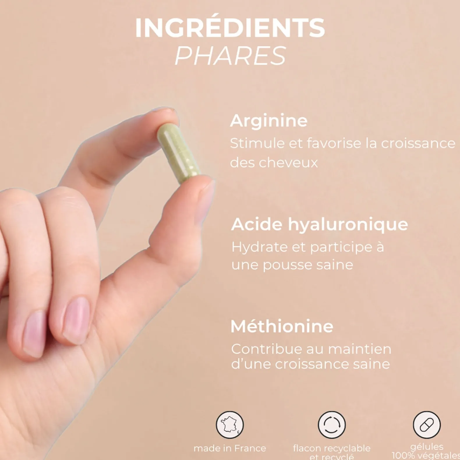 Complément alimentaire pousse des cheveux cure 30 jours