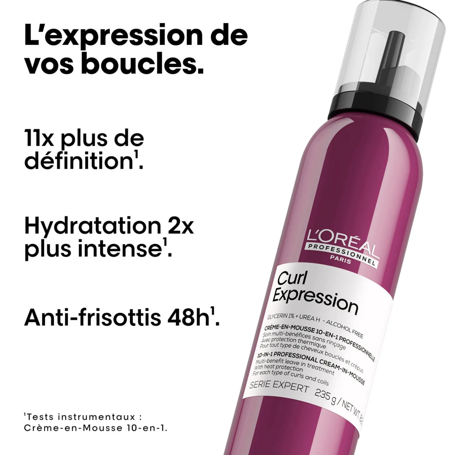 Crème en mousse Curl Expression - Définition des boucles
