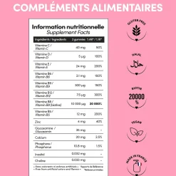 Cure 3 mois Red Love gummies hair vitamins