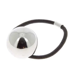 Elastique boule Argent