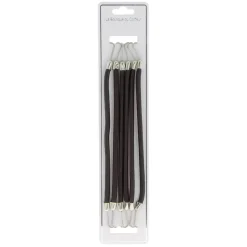 Elastiques à crochet x 6 noirs