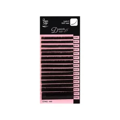 Extension de cils volume russe Courbure Extrême C 0.07 mm