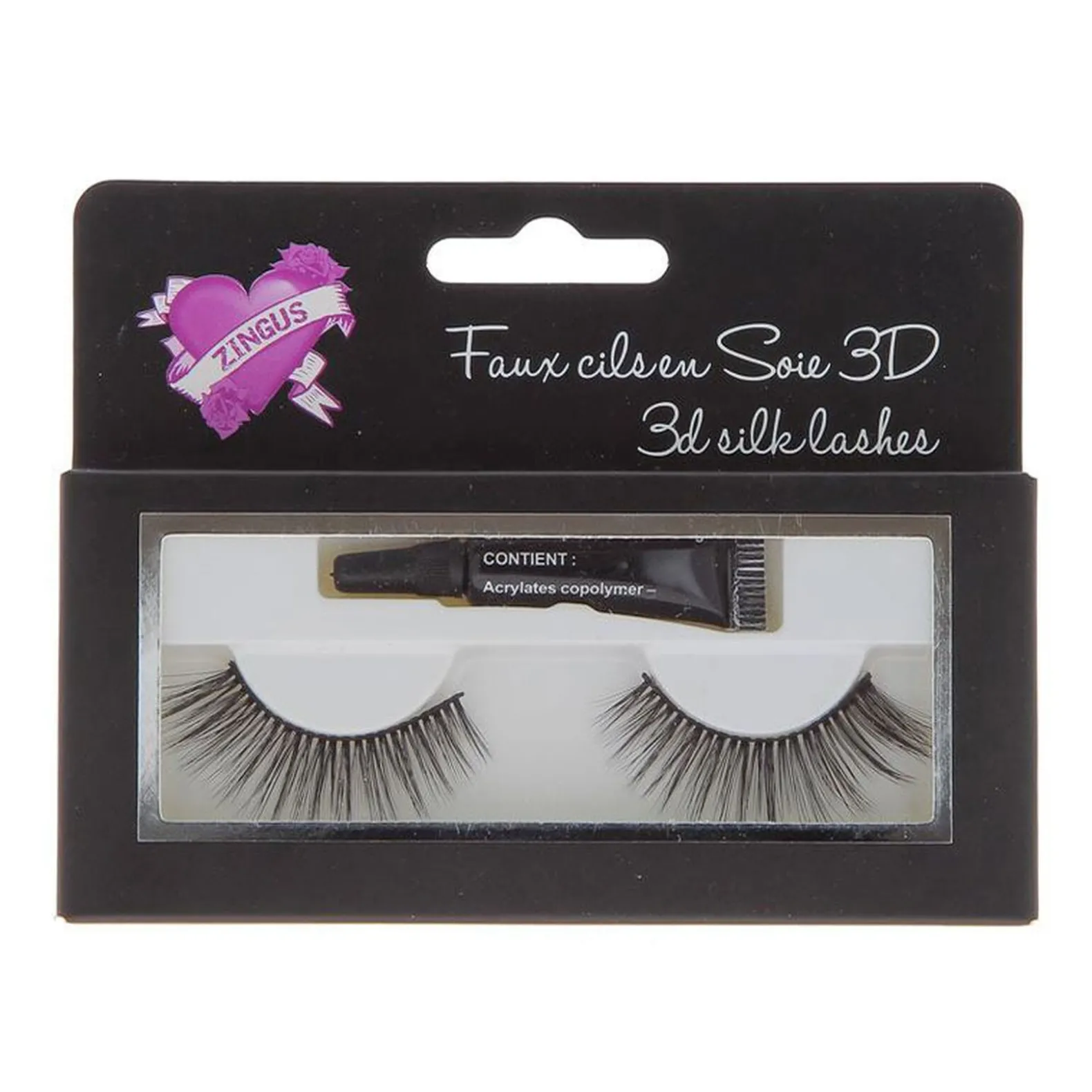 Faux cils en soie 3D N°18