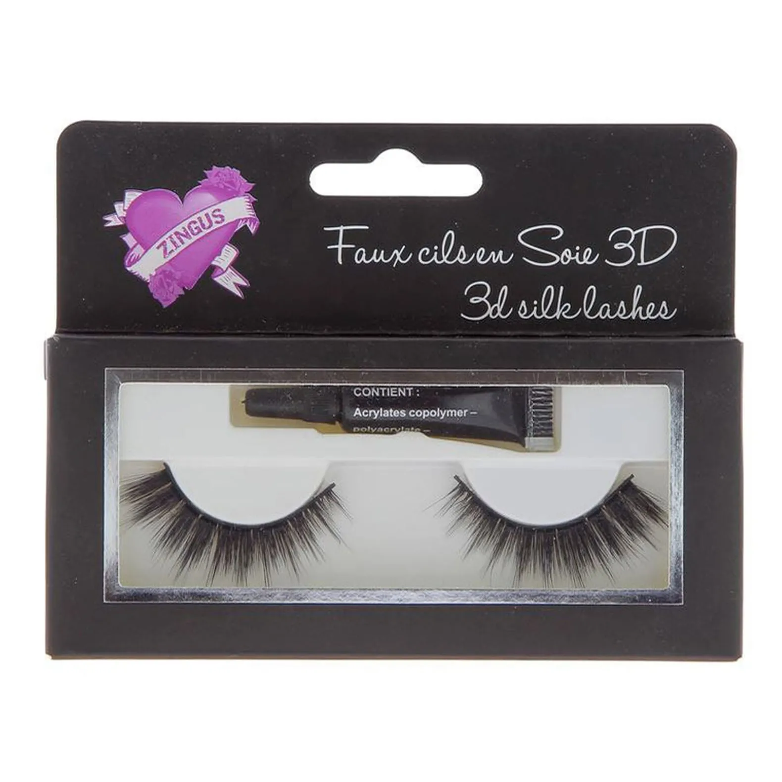 Faux cils en soie 3D N°14