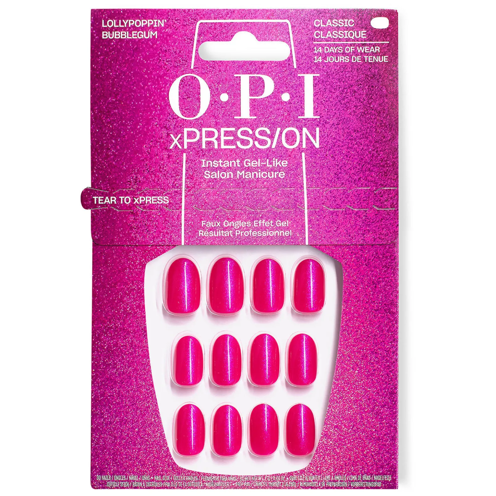 Faux ongles xpress/on bubble gum