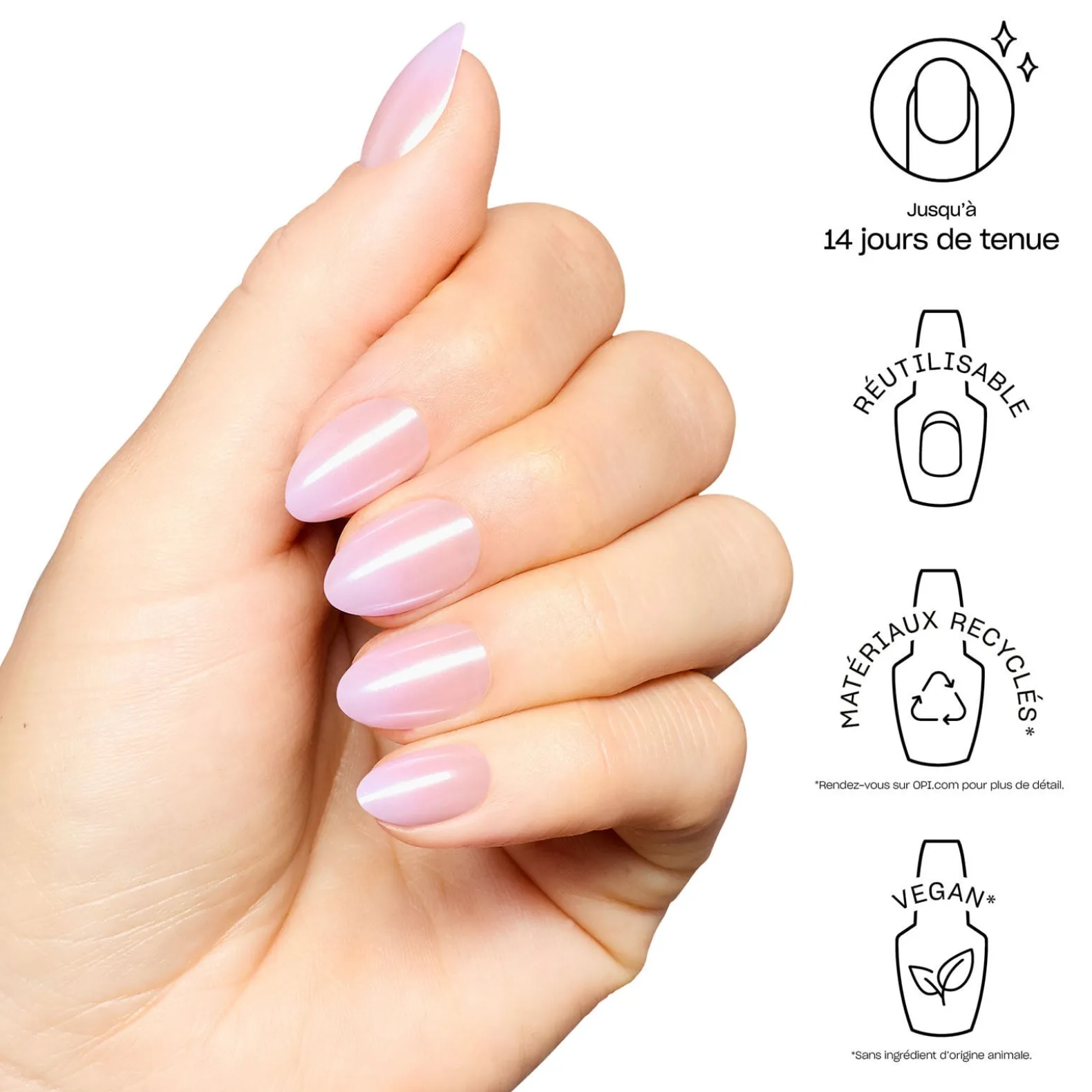 Faux ongles xpress/on glaze for daze