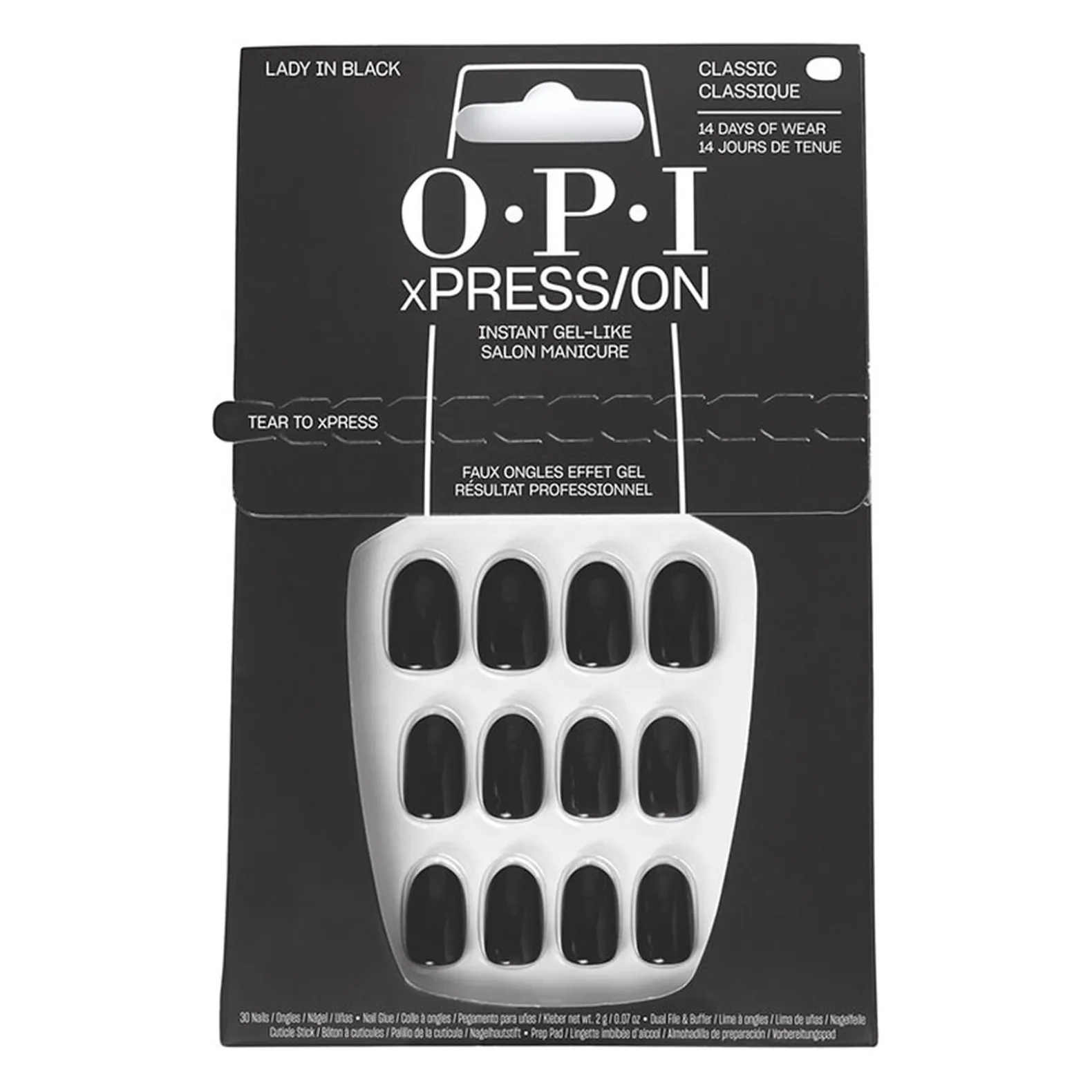 Faux ongles xpress/on lady in black