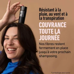 Fibres densifiantes pour cheveux blond foncé