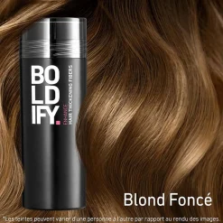 Fibres densifiantes pour cheveux blond foncé