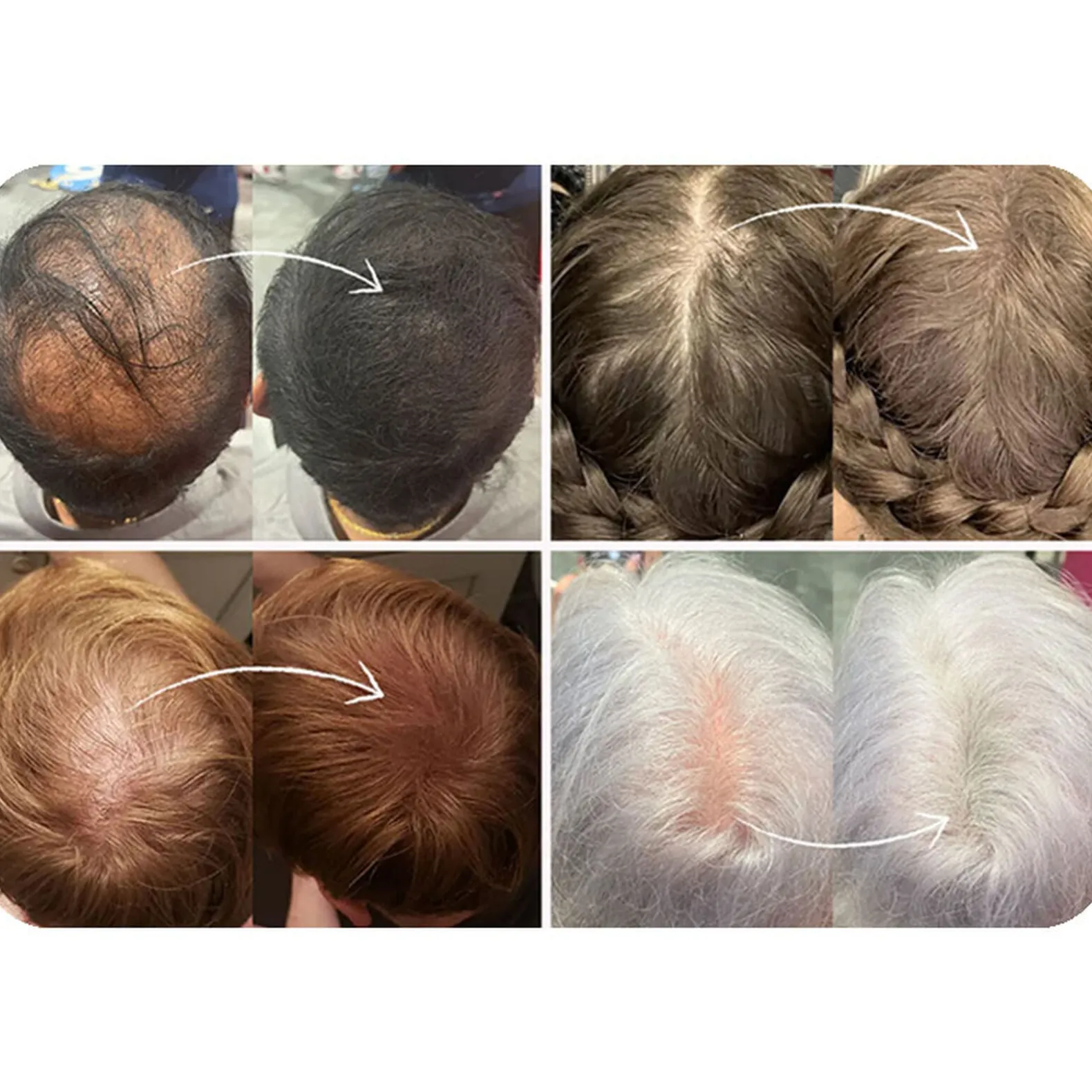Fibres densifiantes pour cheveux châtain