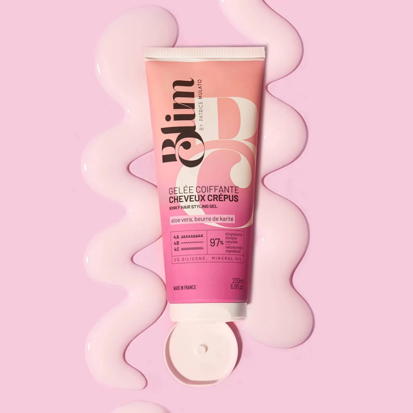 Gelée coiffante cheveux crépus Blim