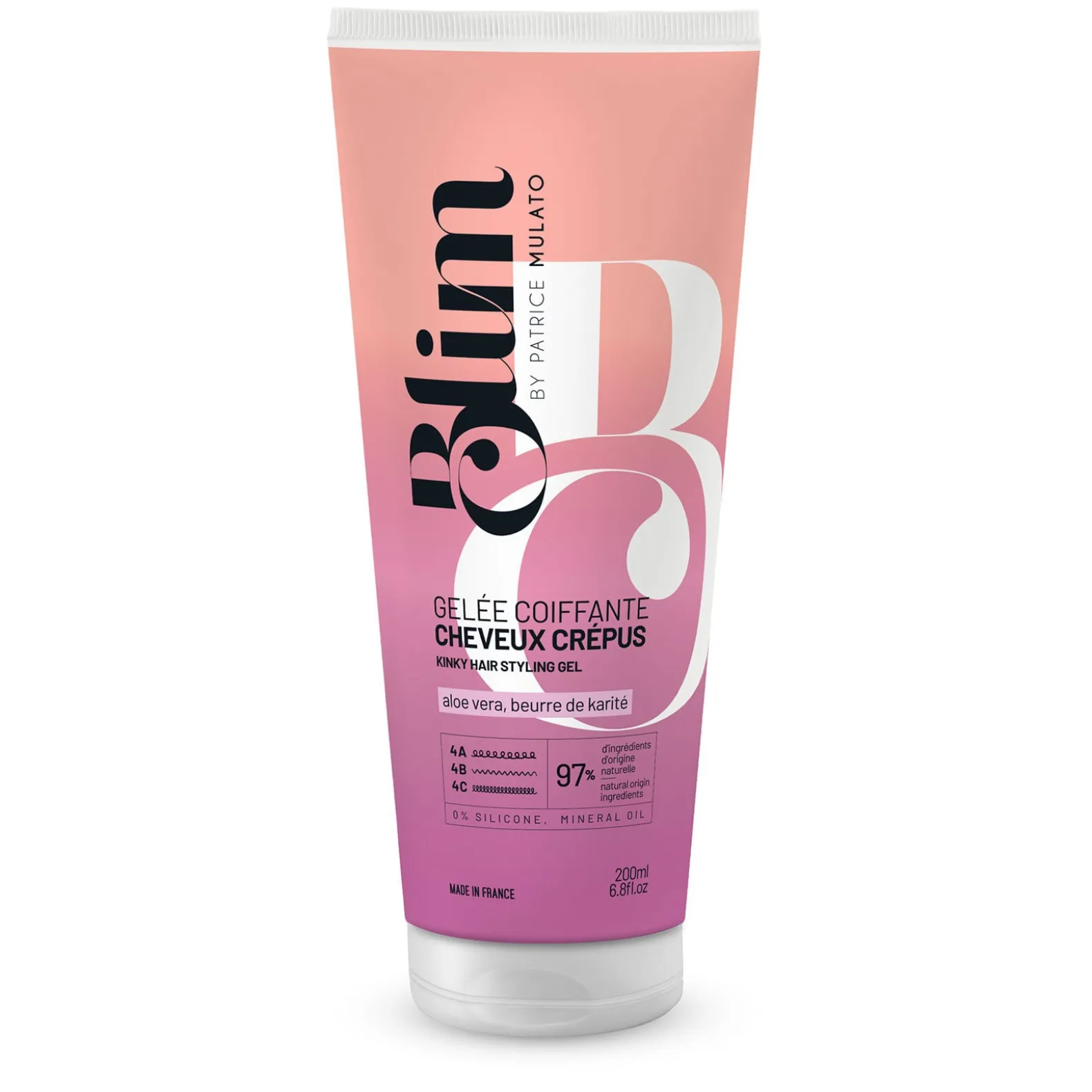 Gelée coiffante cheveux crépus Blim