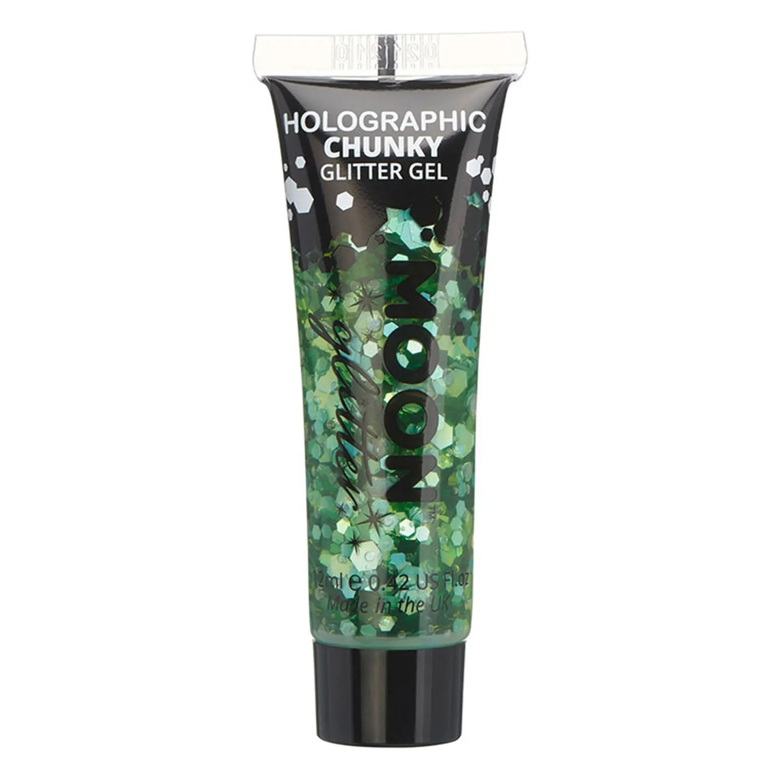 Gel holographique à grosses paillettes Moon Glitter vert