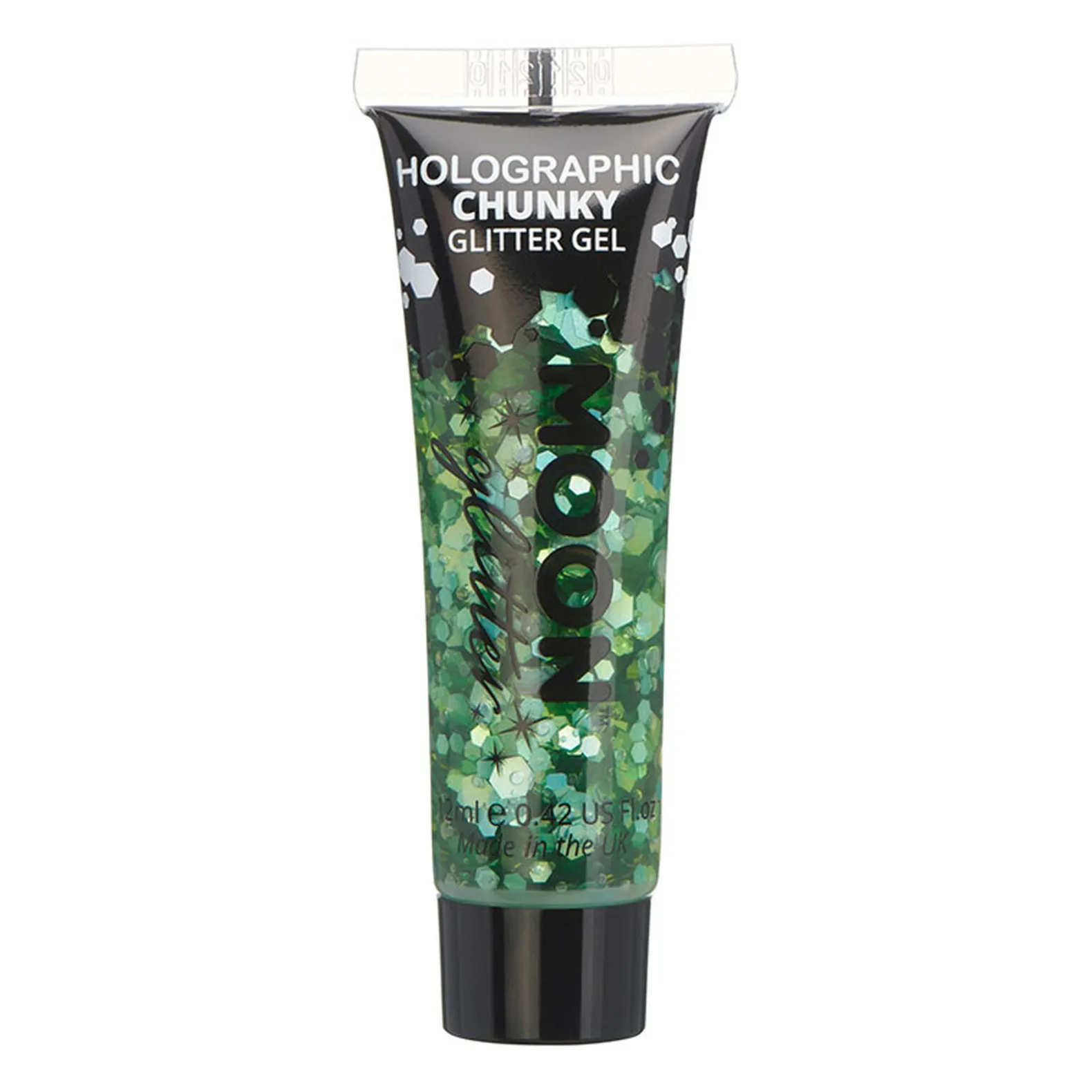 Gel holographique à grosses paillettes Moon Glitter vert