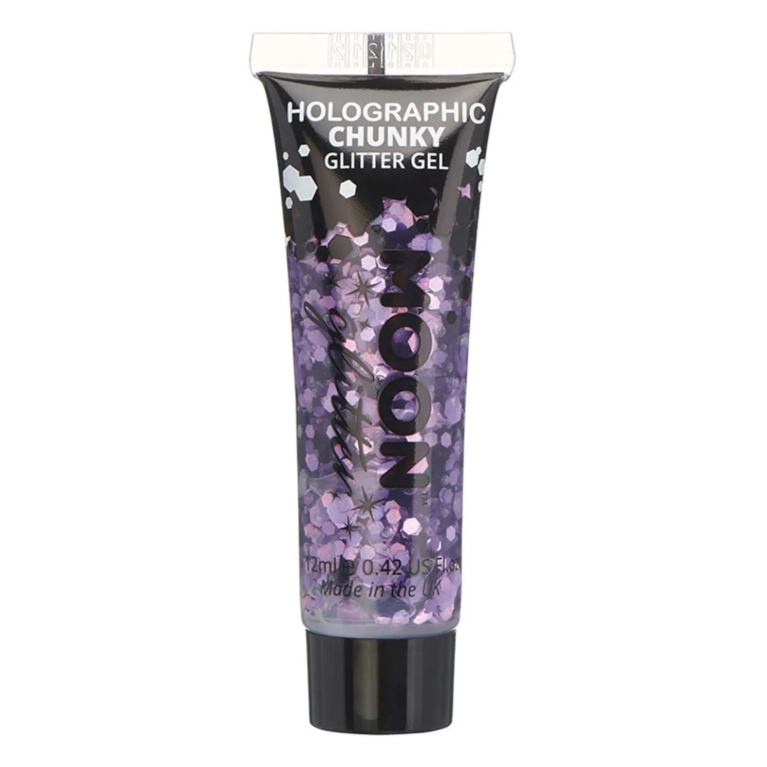 Gel holographique à grosses paillettes Moon Glitter violet