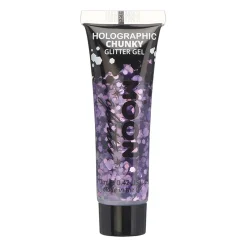 Gel holographique à grosses paillettes Moon Glitter violet