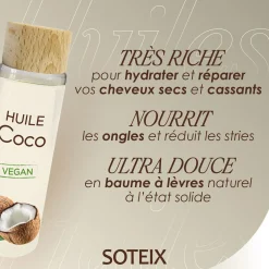 Huile de coco non parfumée