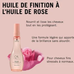Huile de finition Rose pour cheveux fins ou stressés
