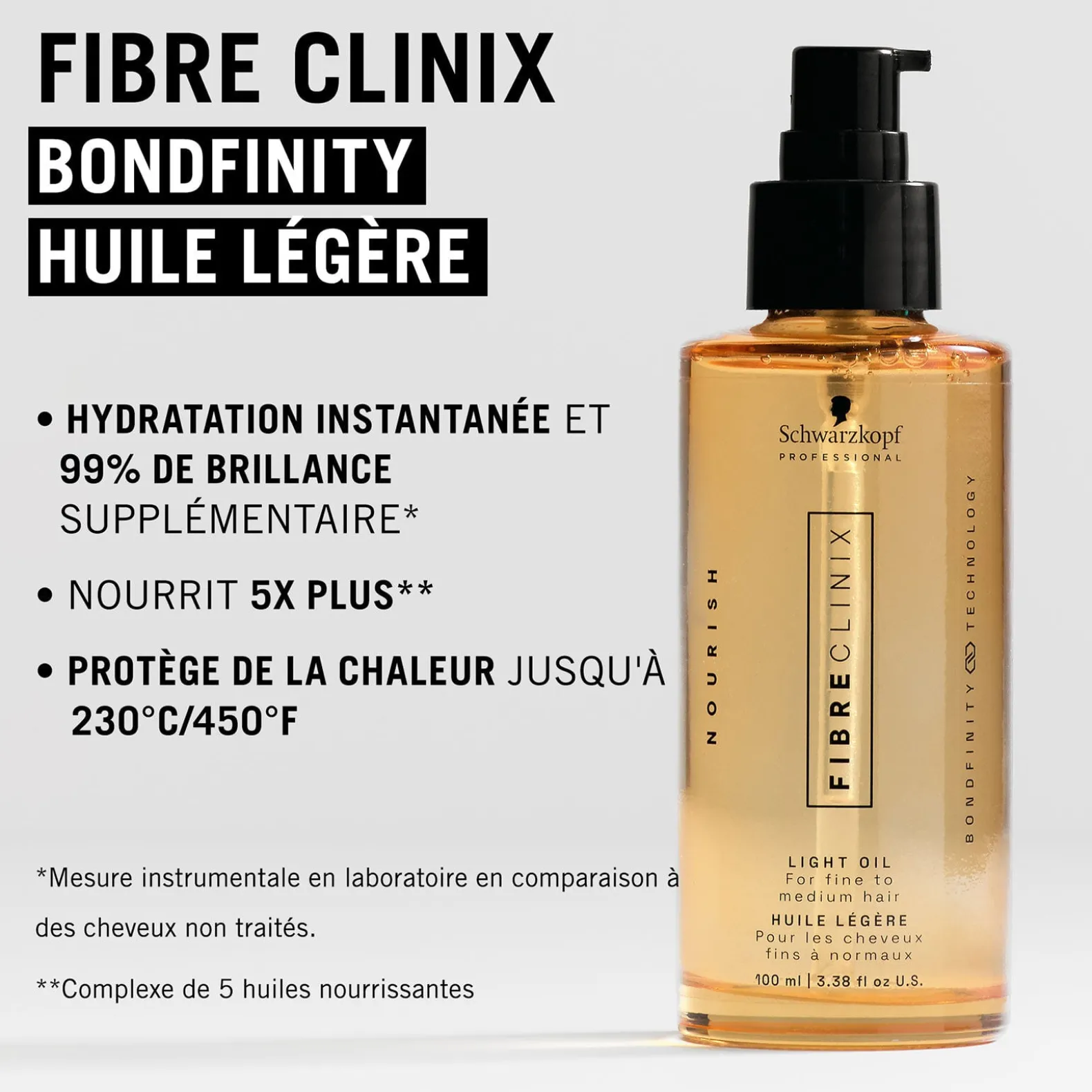 Huile légère Fibre Clinix
