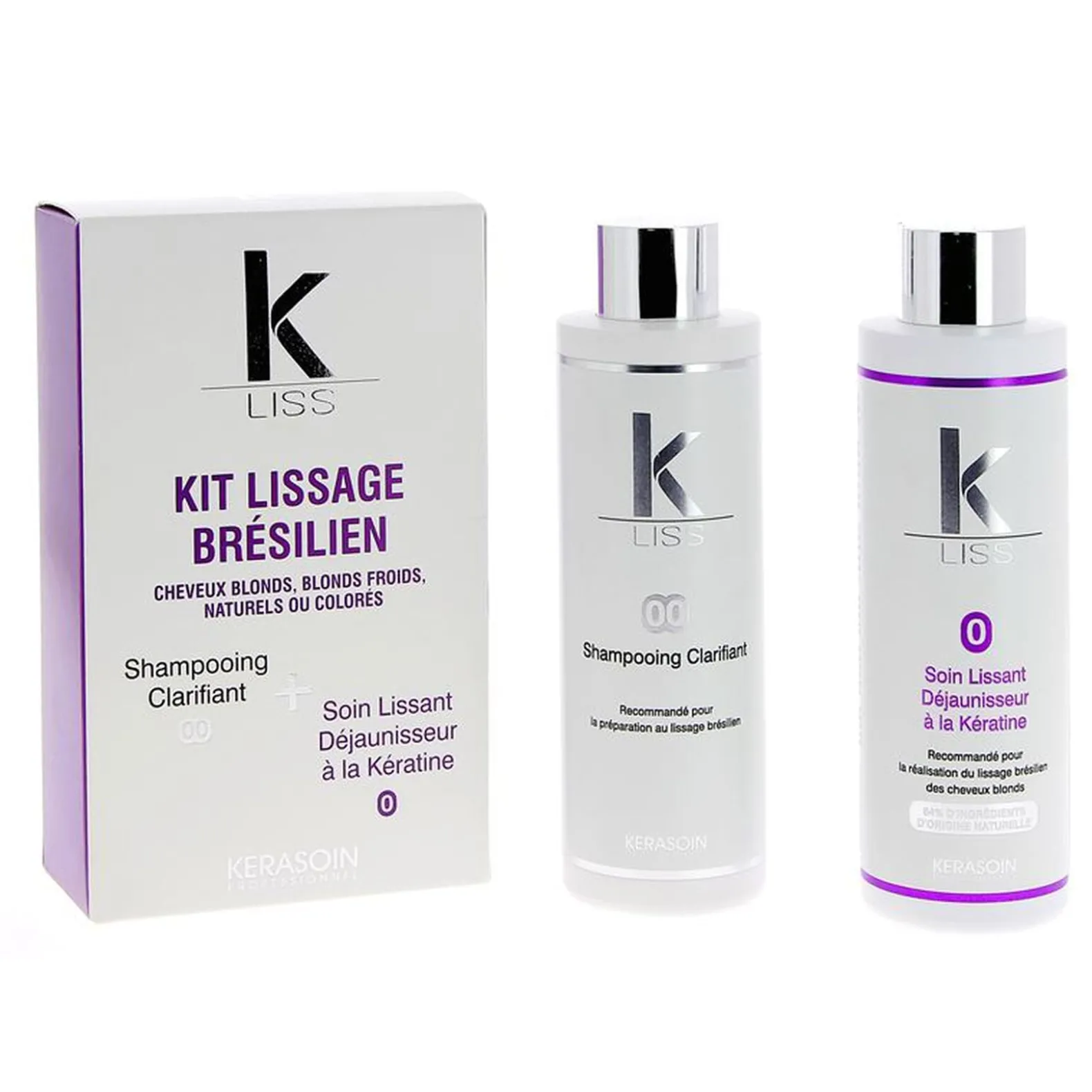 Kit lissage Brésilien K-Liss déjaunisseur