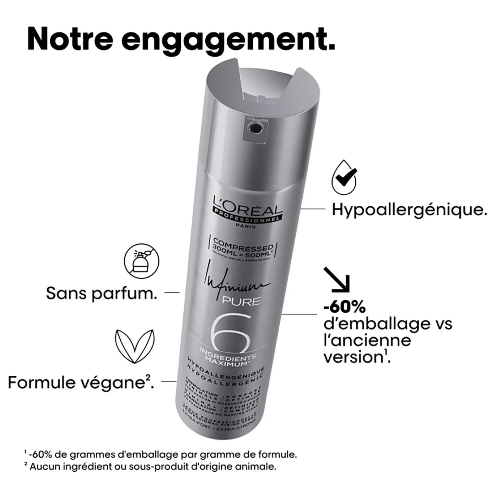 Laque Infinium Pure fixation extra forte 300ml