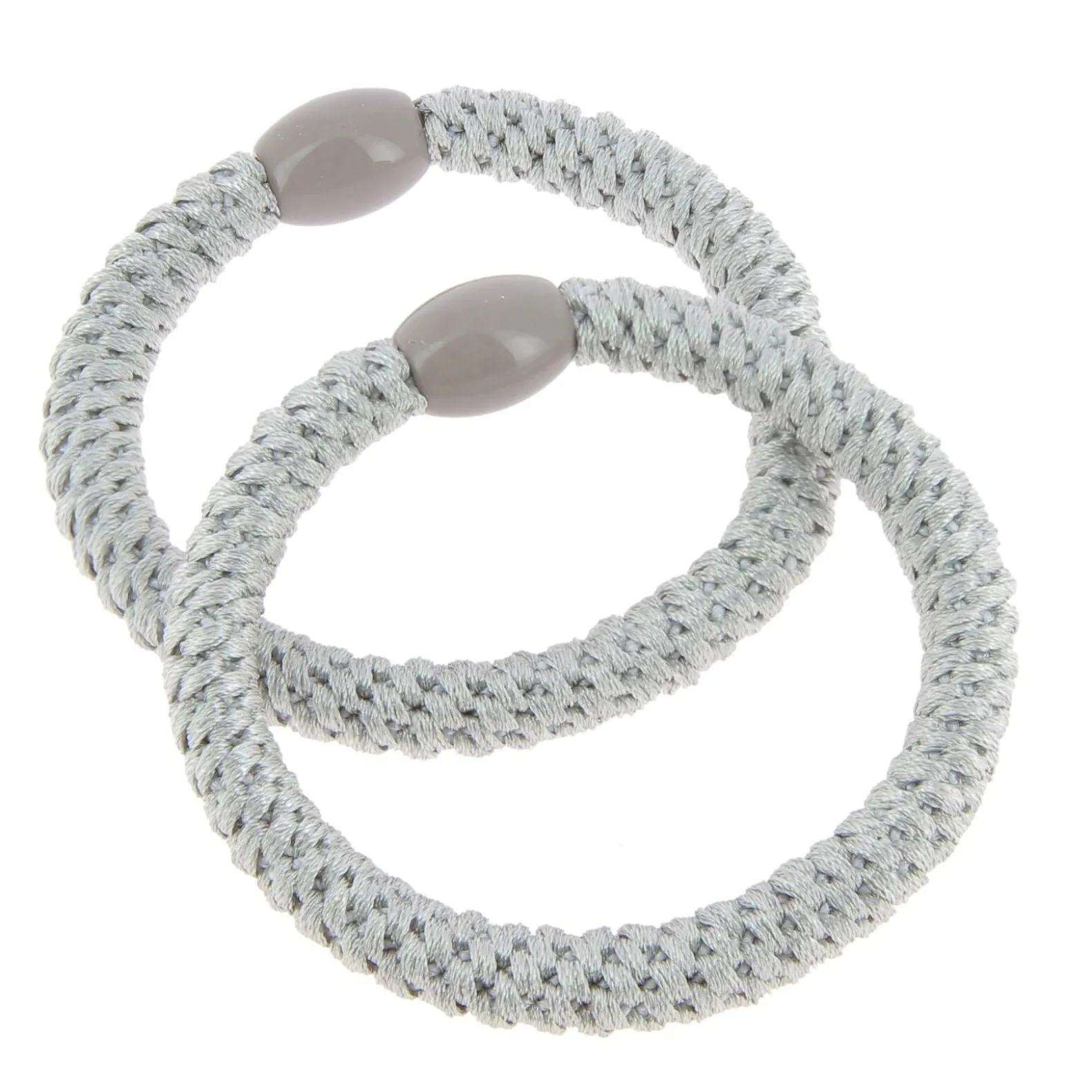 Élastiques tissés sans métal gris