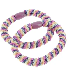 Élastiques tissés sans métal violet foncé