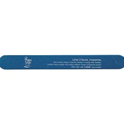Lime à ongles 2 faces lavable 240/240 bleu, pour ongles naturels