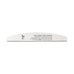 Lime à ongles 2 faces lavable demi-lune 180/180 blanc, pour ongles naturels