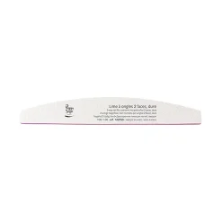 Lime à ongles 2 faces lavable demi-lune 100/100 blanc, pour ongles naturels