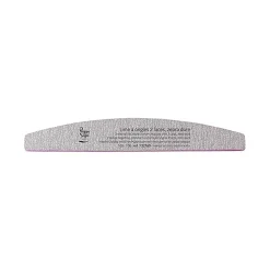 Lime à ongles 2 faces lavable demi-lune 100/100 zebra, pour ongles artificiels